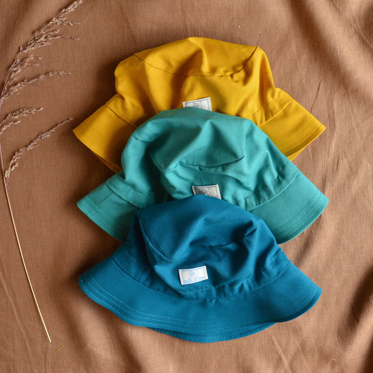 Bucket Hat in 100% Organic Cotton - UV60+ (9m-8y+)