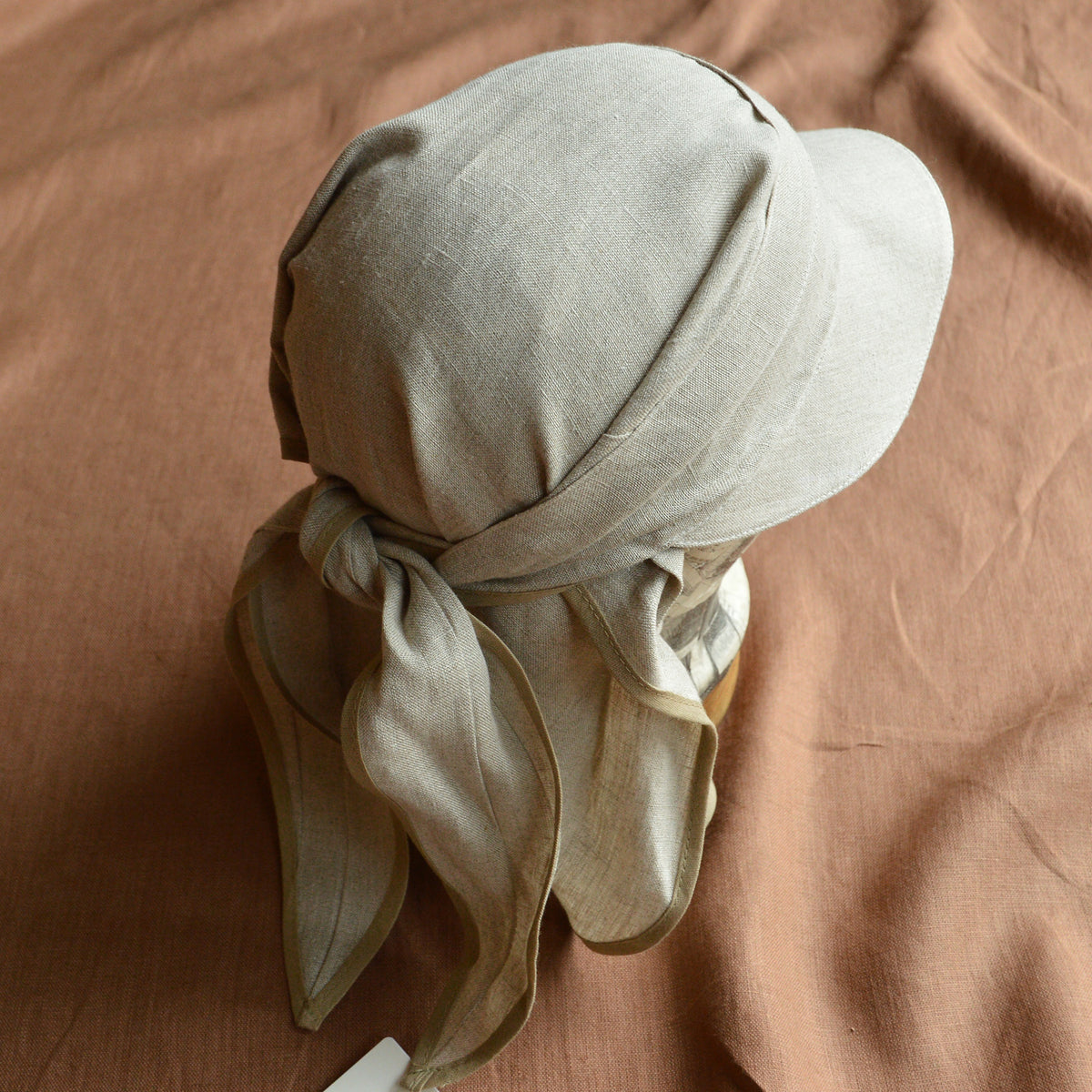 Bandana Style Sun Visor - 100% Organic Linen (Child-Adult)