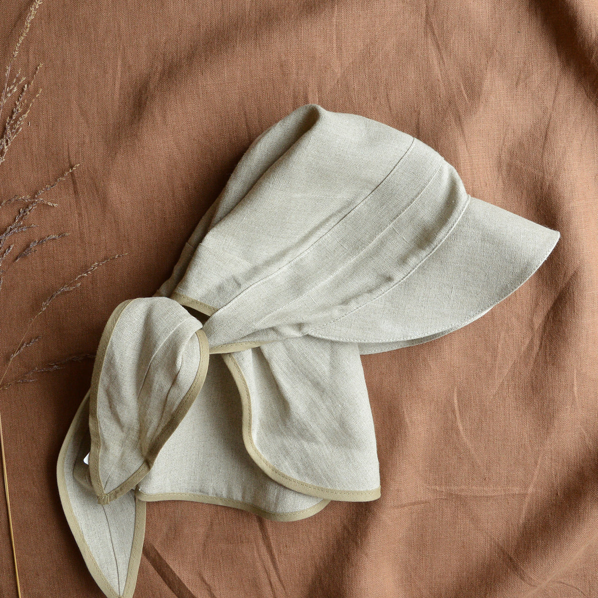 Bandana Style Sun Visor - 100% Organic Linen (Child-Adult)