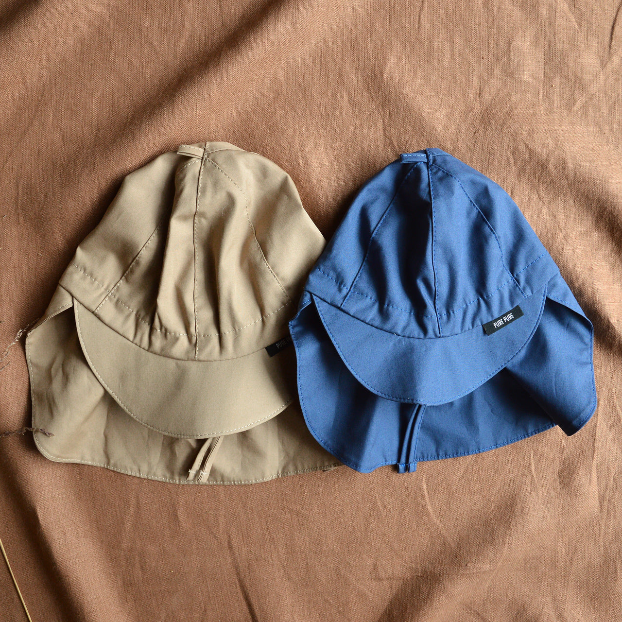 Legionnaire Cap with Ultra UV Protection in Organic Cotton (baby 47, 49cm only) *Last ones
