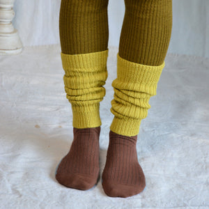 Ribbed Legwarmers in baby alpaca (Youth-Adult)