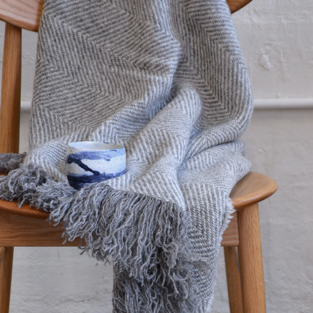 Herringbone throw on sale