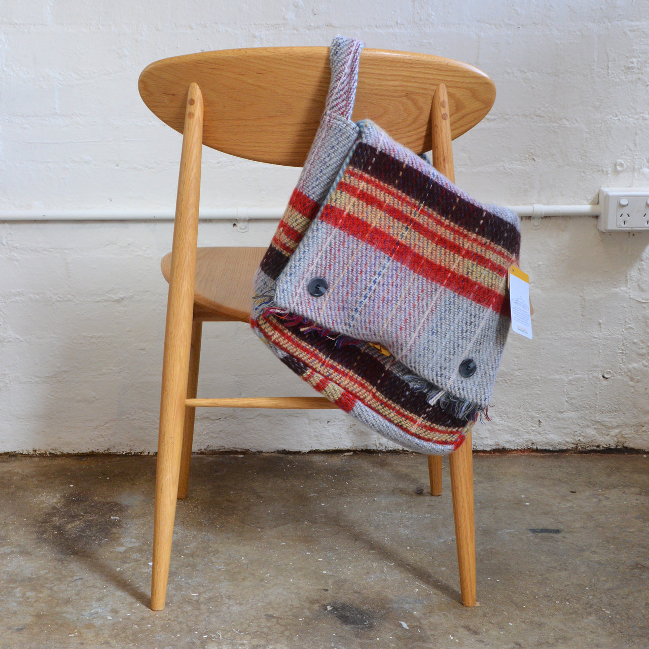Messenger Bag 100% Recycled Wool Shoulder Satchel