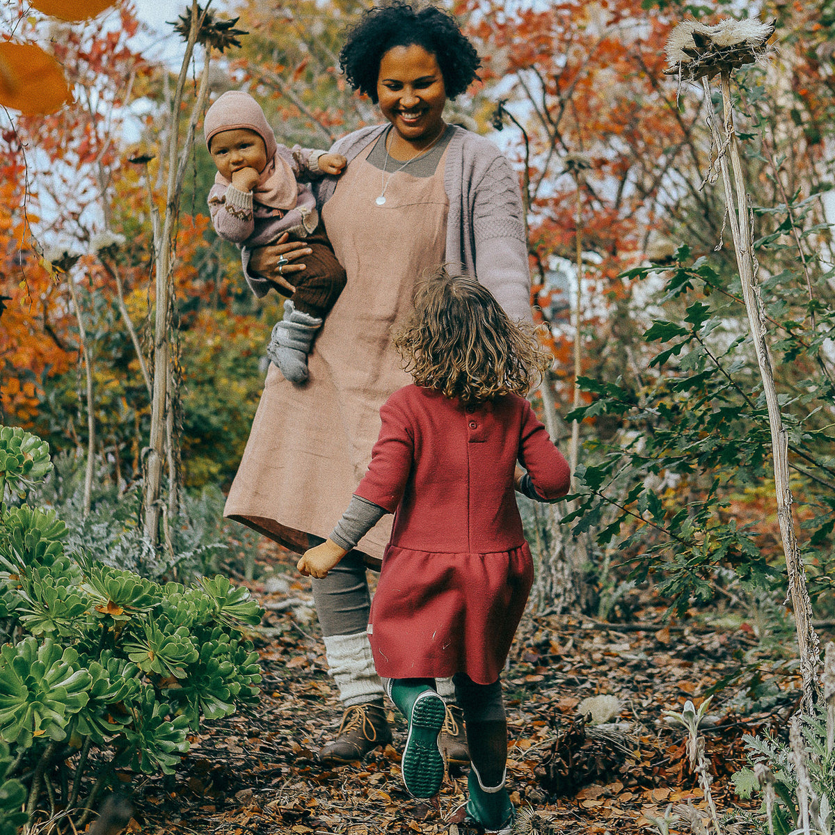 Mamiko Apron Dress - 100% Linen - Calamine Pink (Women S-XL) *REDUCED