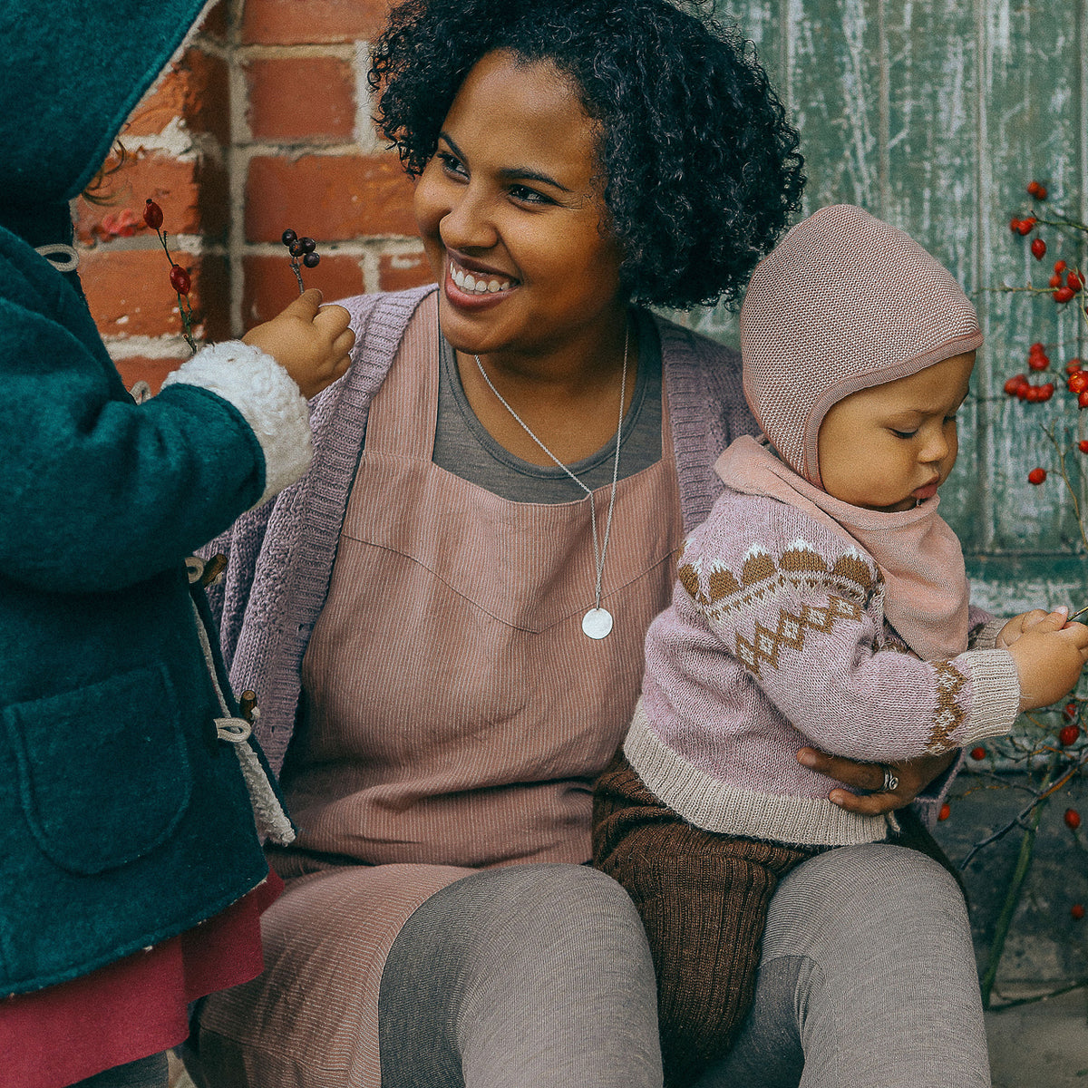 Mamiko Apron Dress - 100% Linen - Calamine Pink (Women S-XL) *REDUCED