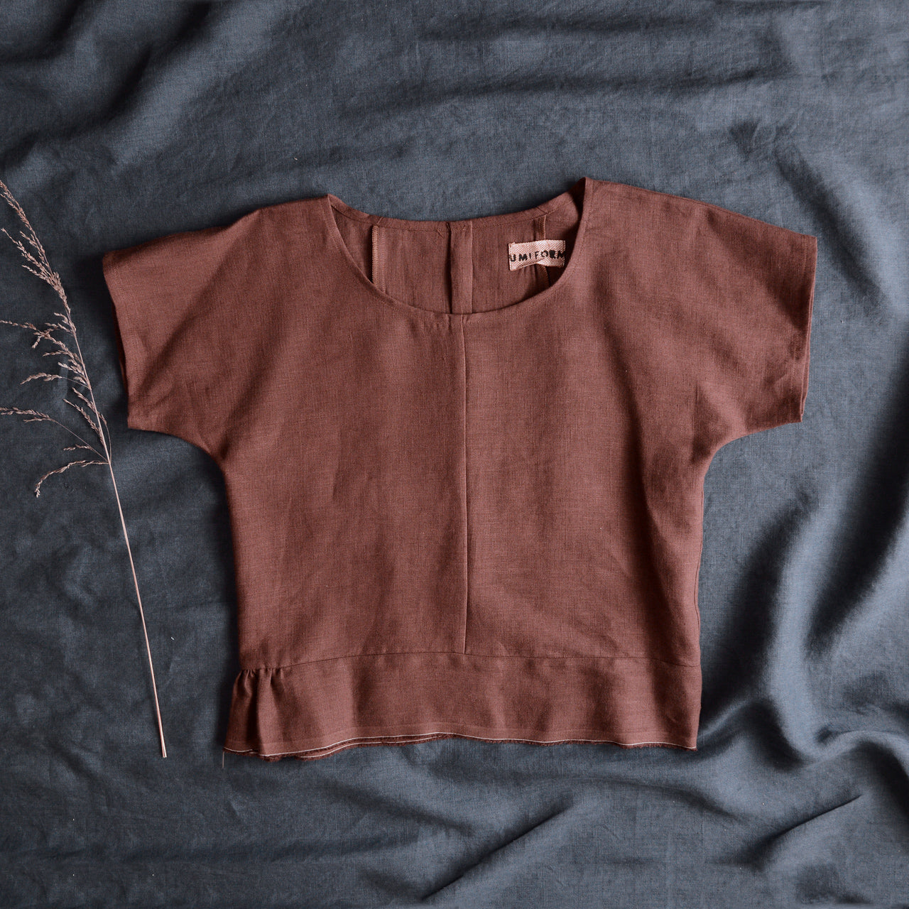 Linen Pieces Top - Rosewood (Women)