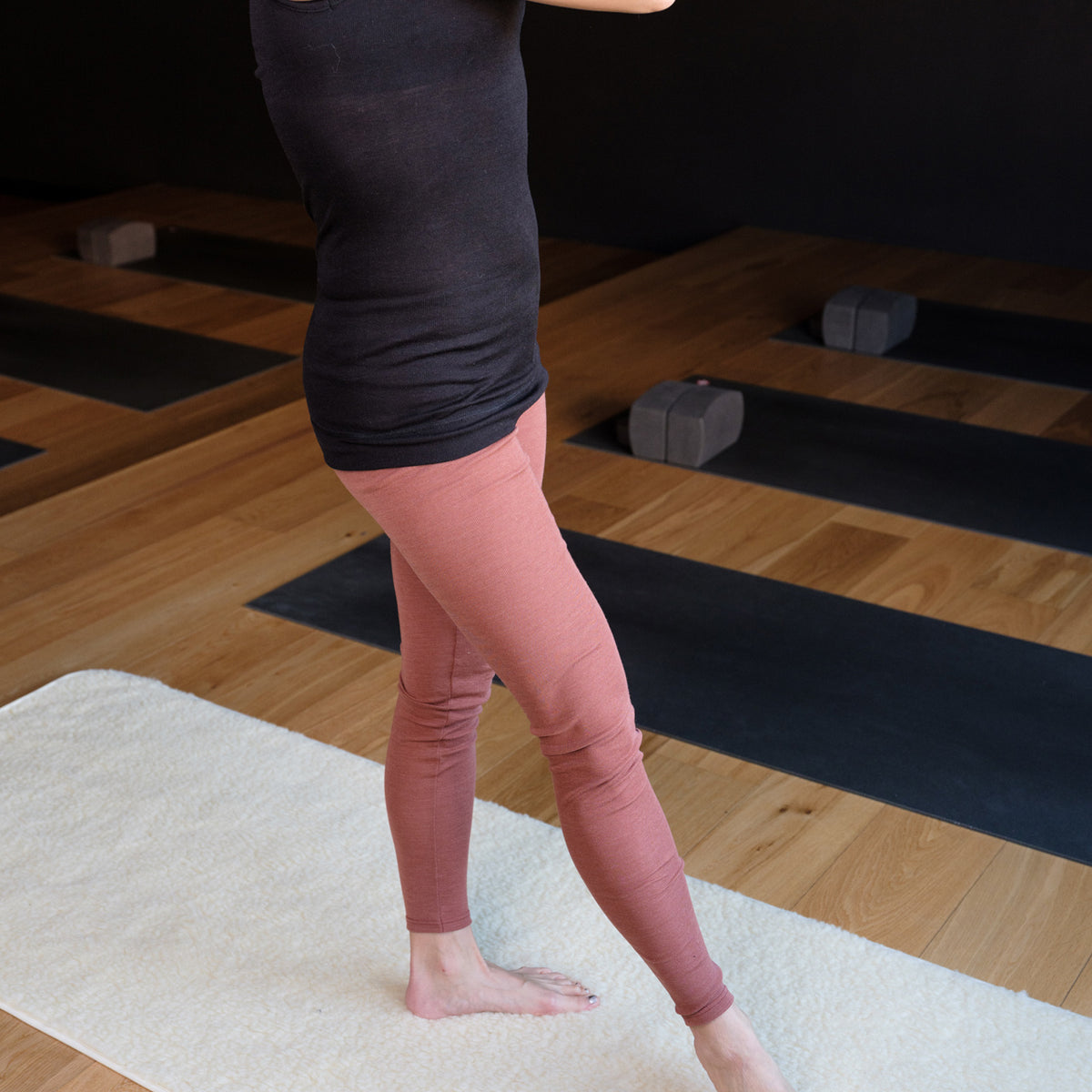 Women's Extra Long Sleeveless Vest - Organic Merino/Silk