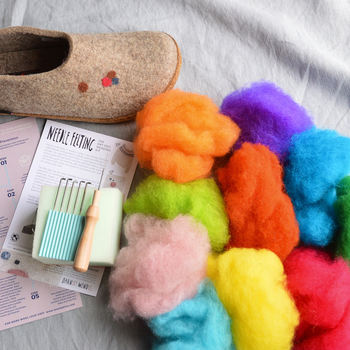 Needle Felting Wool, Super Soft Wool Roving for Felting Wool Yarn Roving, DIY, Craft, Scarf, Hat, Size: One size, Red