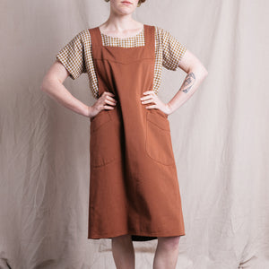 Mamiko Organic Cotton Apron Dress - Utility Twill (Women)