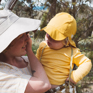 Tom Baby Legionnaire Sun Cap with Ear Cover - 100% Organic Linen (1m-4y+)