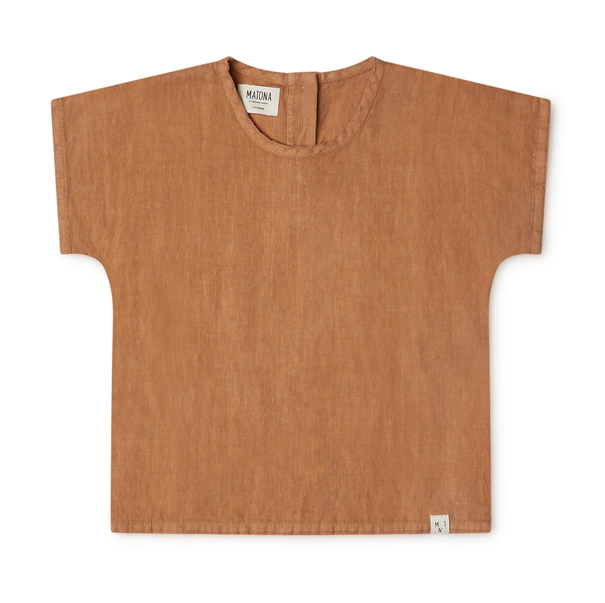 Child’s Linen Short Sleeve Top - Hazel (2-10y)