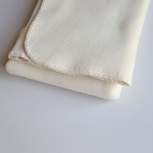 Baby Blanket in Organic Merino Wool Fleece - Natural (65x100cm) *Returning March