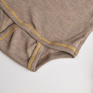 Baby Bodysuit Long Sleeve Wool/Silk (0-3yrs)