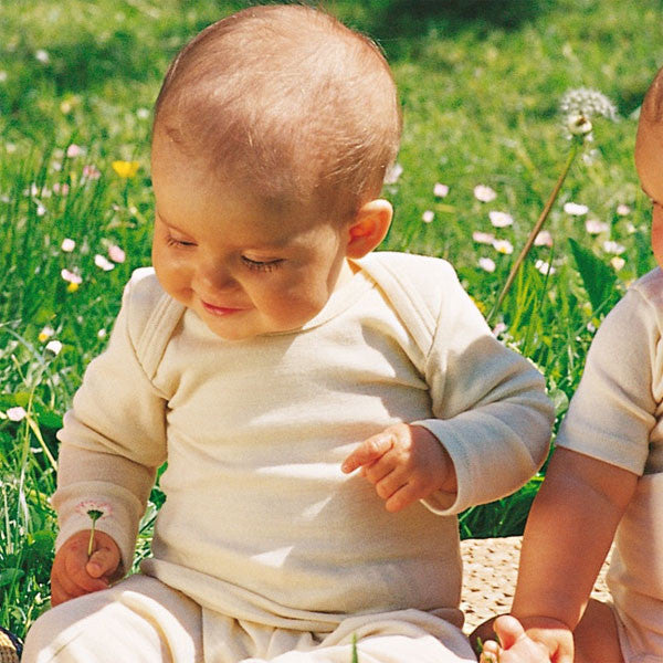 Baby Long Sleeve Top - Organic Merino/Silk (3m-3y)