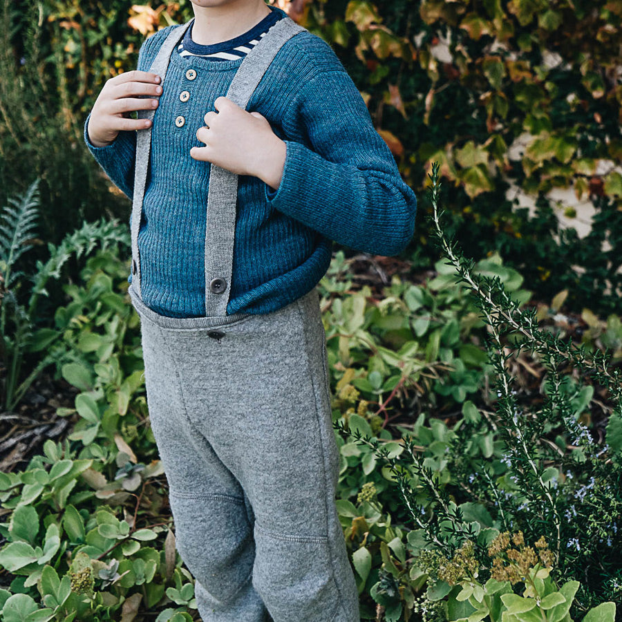 Boiled Wool Dungarees (1-8y) *Retired Style