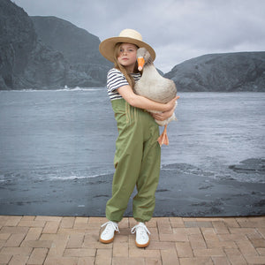 Rain Pants for Kids 100% recycled PET - Goldenrod (10-12y) *Last Pair!