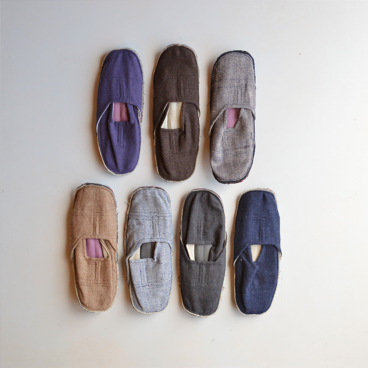 Japanese Guest Slippers Wool/Linen (Adults)