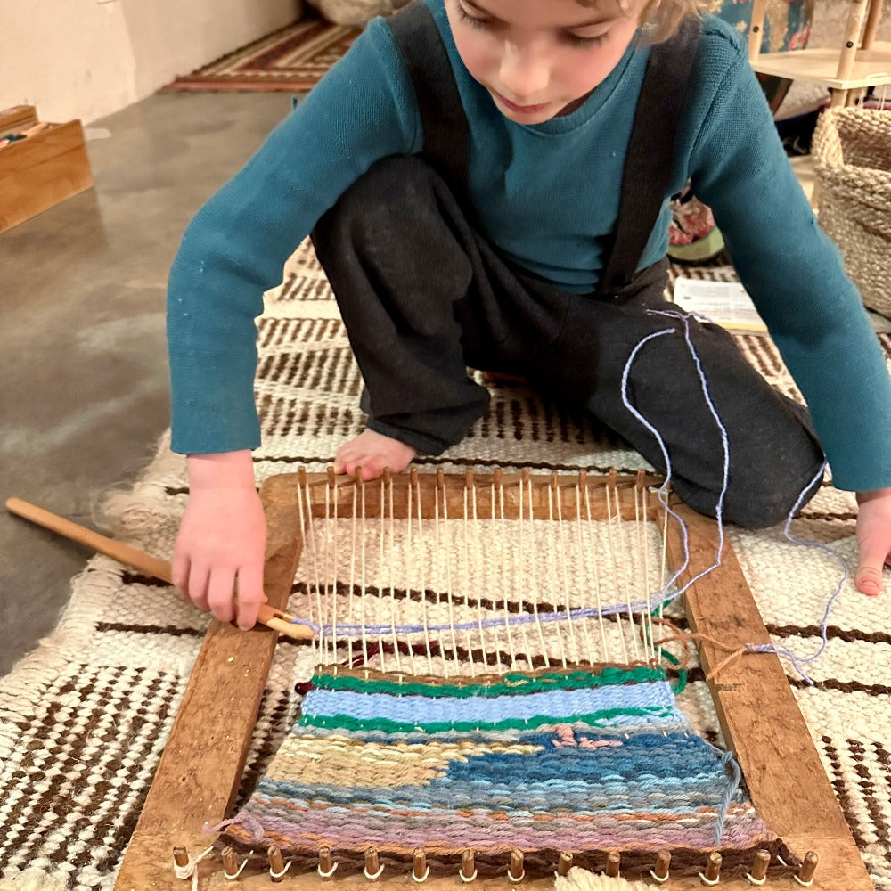 Large Wooden Weaving Needle for Rectangular Looms