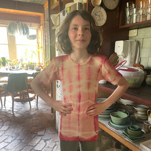 Child's Plant Dyed T-Shirt in 100% Organic Merino - Elderberry (1-15y+)