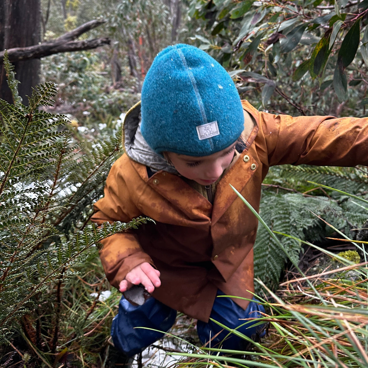 Wool Fleece Balaclava with Stripy Neck Warmer (1-10y)