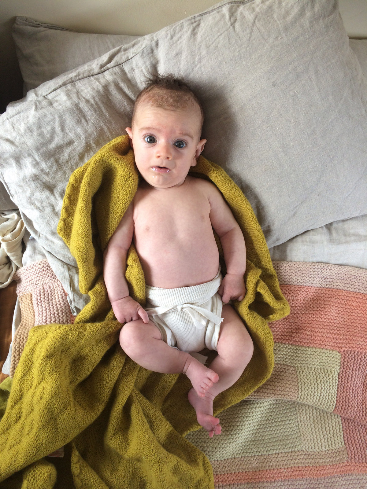 Tie-on Nappies Organic Cotton (5 pack)