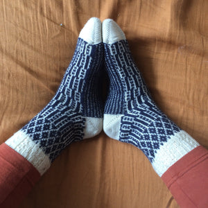 Hygge Fairisle Organic Wool Socks (Adults 36-43)