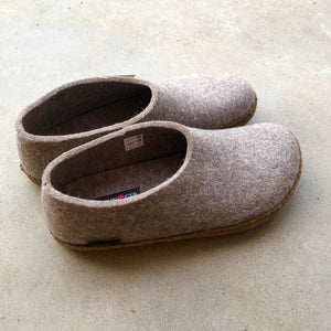 Unisex Wool Felt Moccasin with Leather Sole - Limone (36-43) *Pre-Orders open Jan