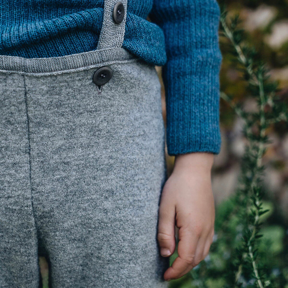 Boiled Wool Dungarees (1-8y) *Retired Style