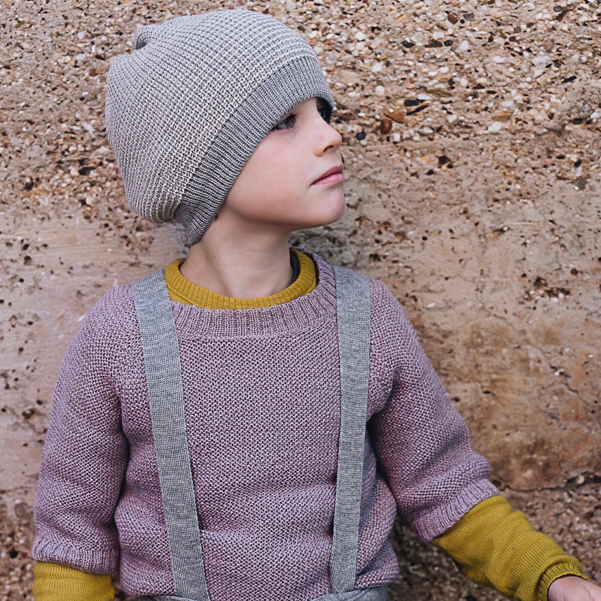 Lise Sweater in Baby Alpaca - Lavender (2-4y) *Last One!
