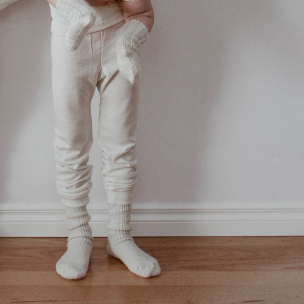 Engle, Child's Merino Wool & Silk PJs - Bottoms - Woollykins, Australia