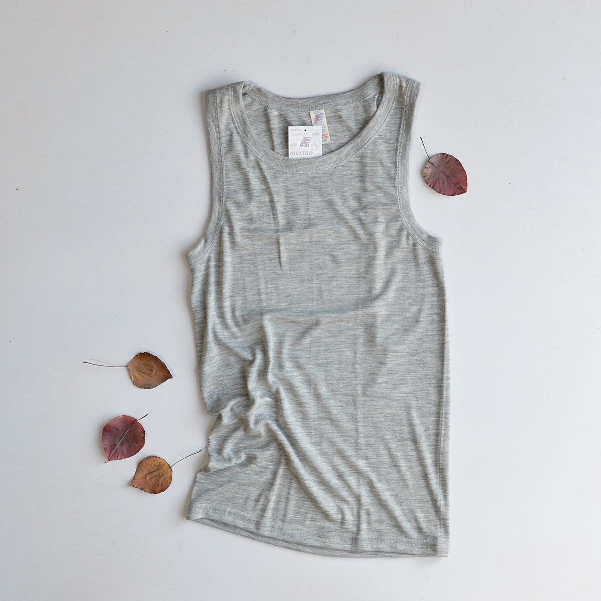 Men's Organic Wool/Silk Sleeveless Vest