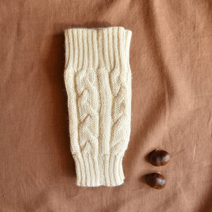 Cable Knit Legwarmers in Baby Alpaca *Returning 2024