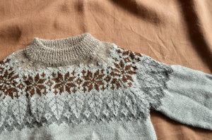 Islandia Sweater in Baby Alpaca - Undyed (1-6y)