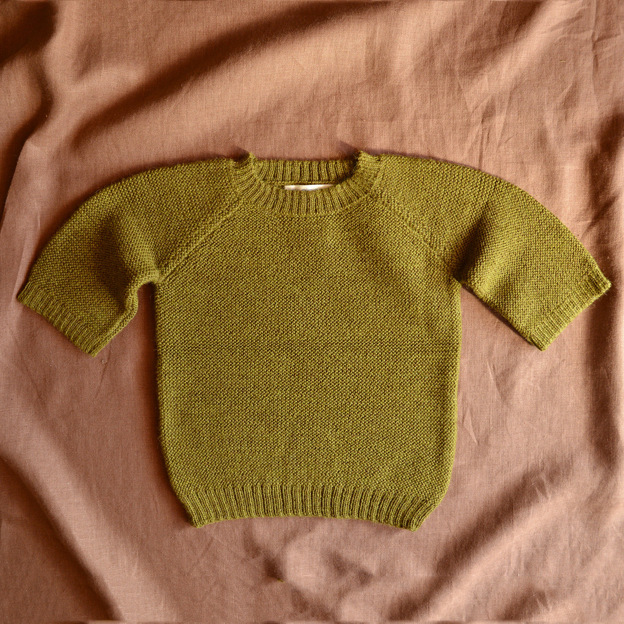 Lise Sweater in Baby Alpaca - Pistachio (1-7y)