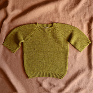 Lise Sweater in Baby Alpaca - Pistachio AW23 (1-7y) *Last ones