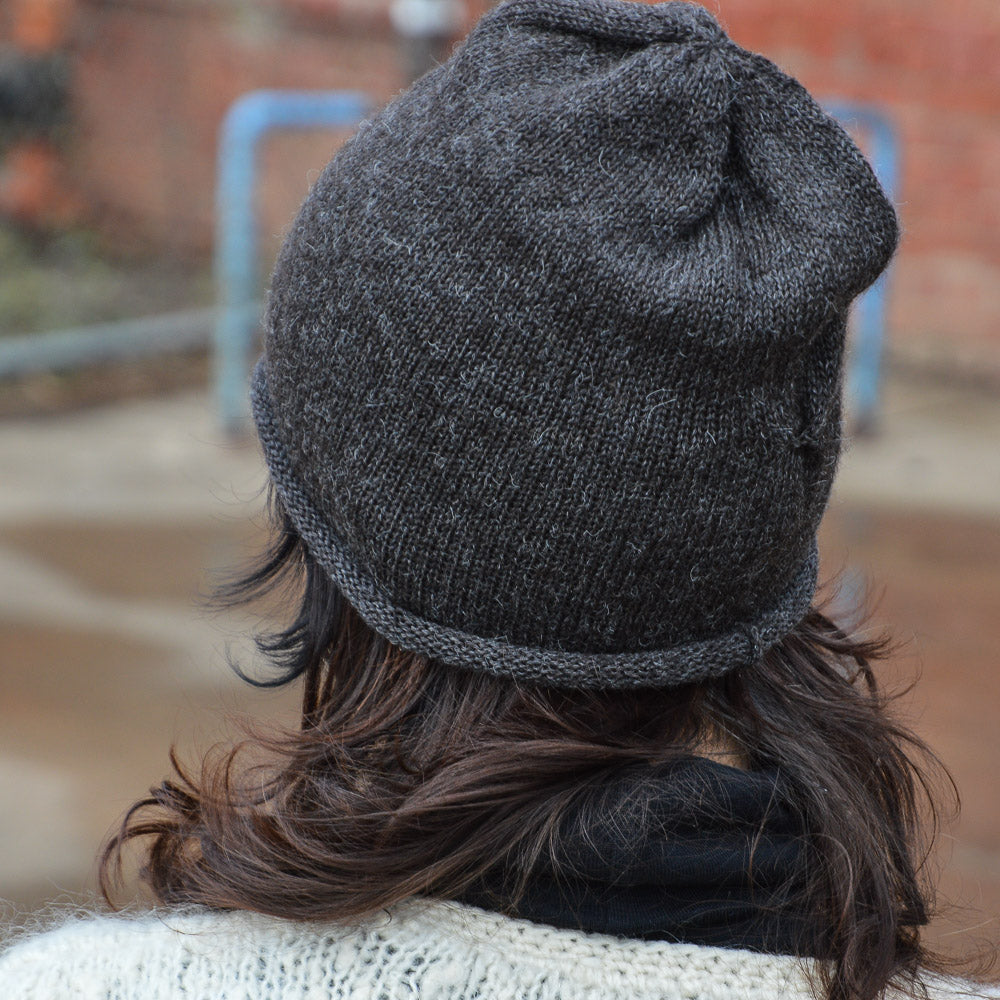 Adults Jersey Beanie - 100% Alpaca