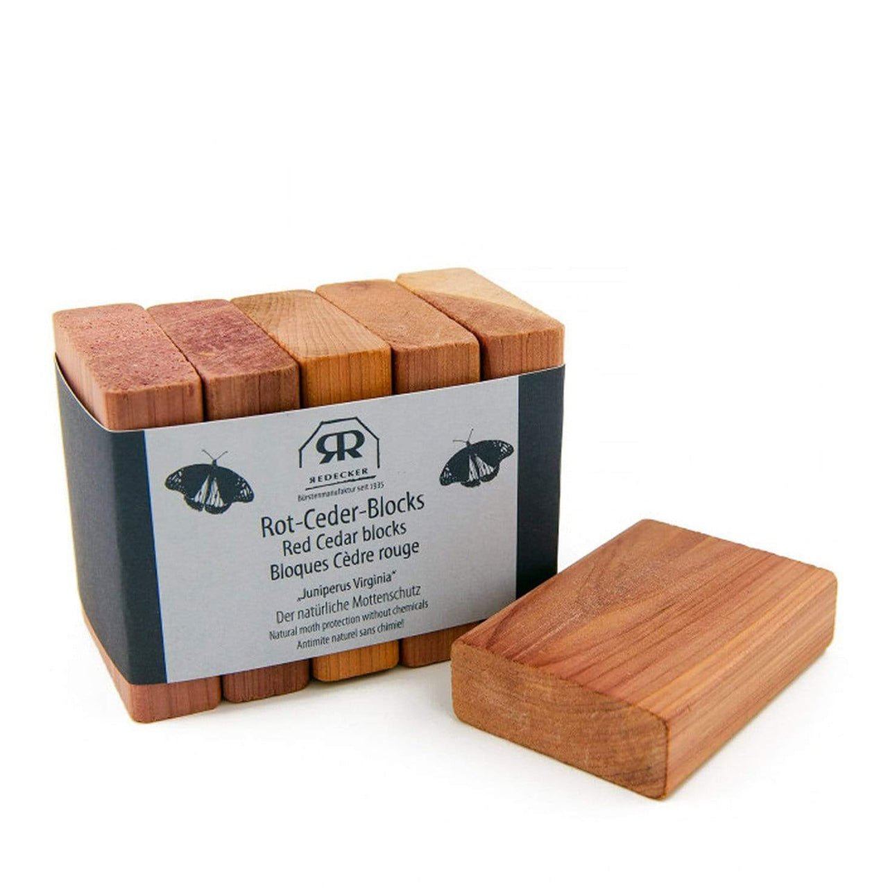100 Pcs Cedar Blocks for Clothes Storage Aromatic Ceder Blocks Red