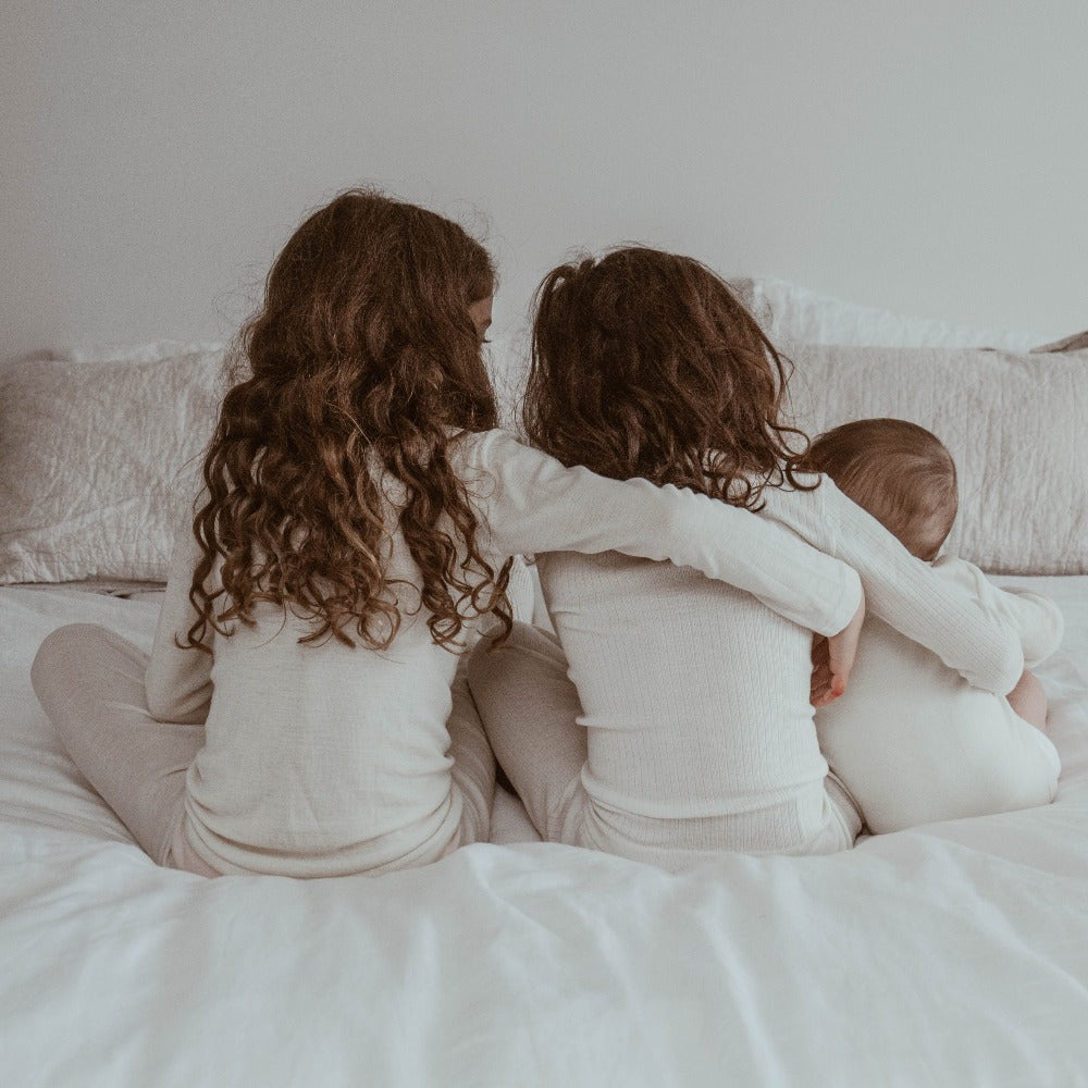 Child's Long Johns / PJ Bottoms - 100% Organic Merino Wool - Natural (1-12y)