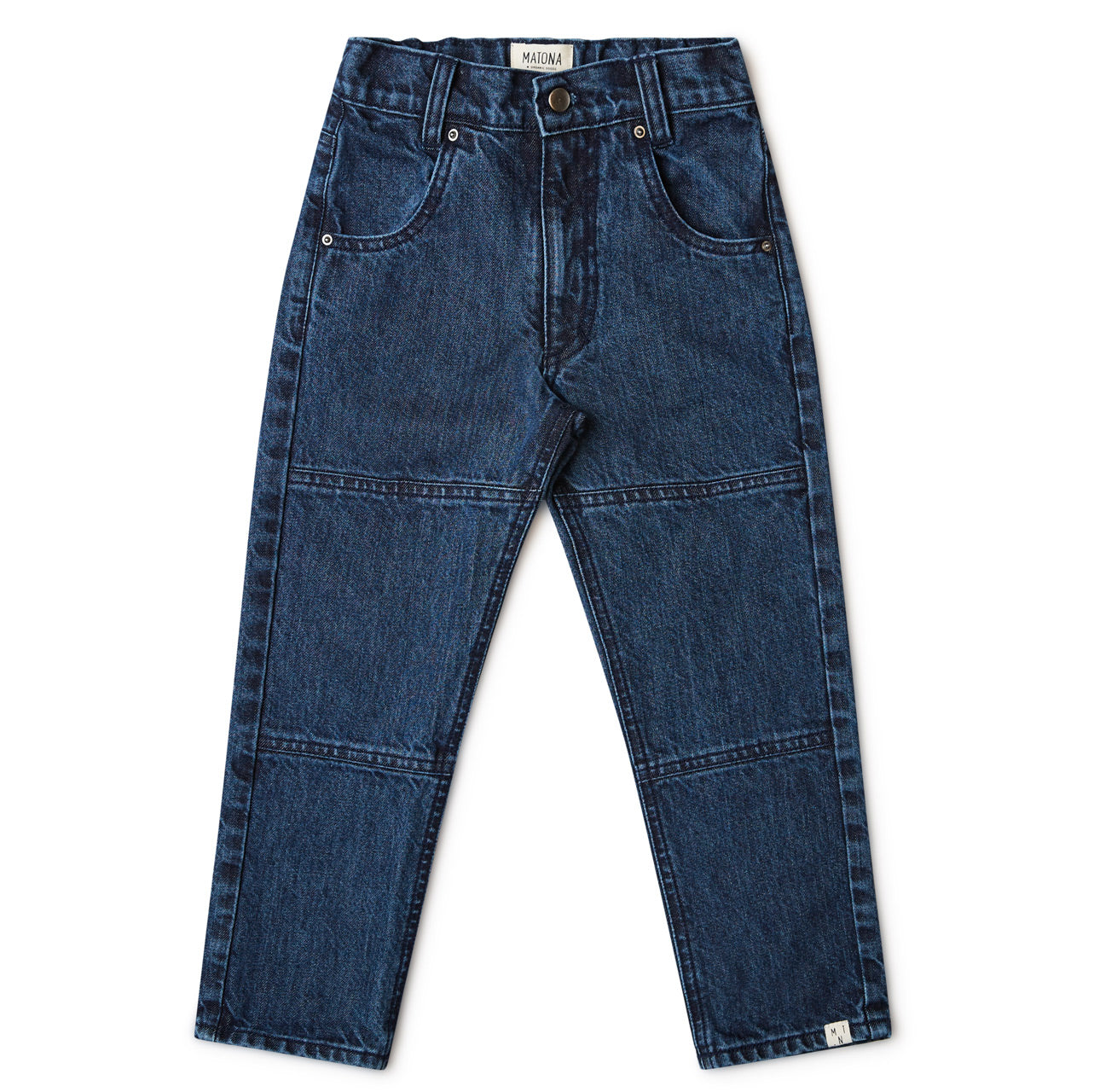 Utility Pants in 100% Organic Cotton - Denim (4-14y)