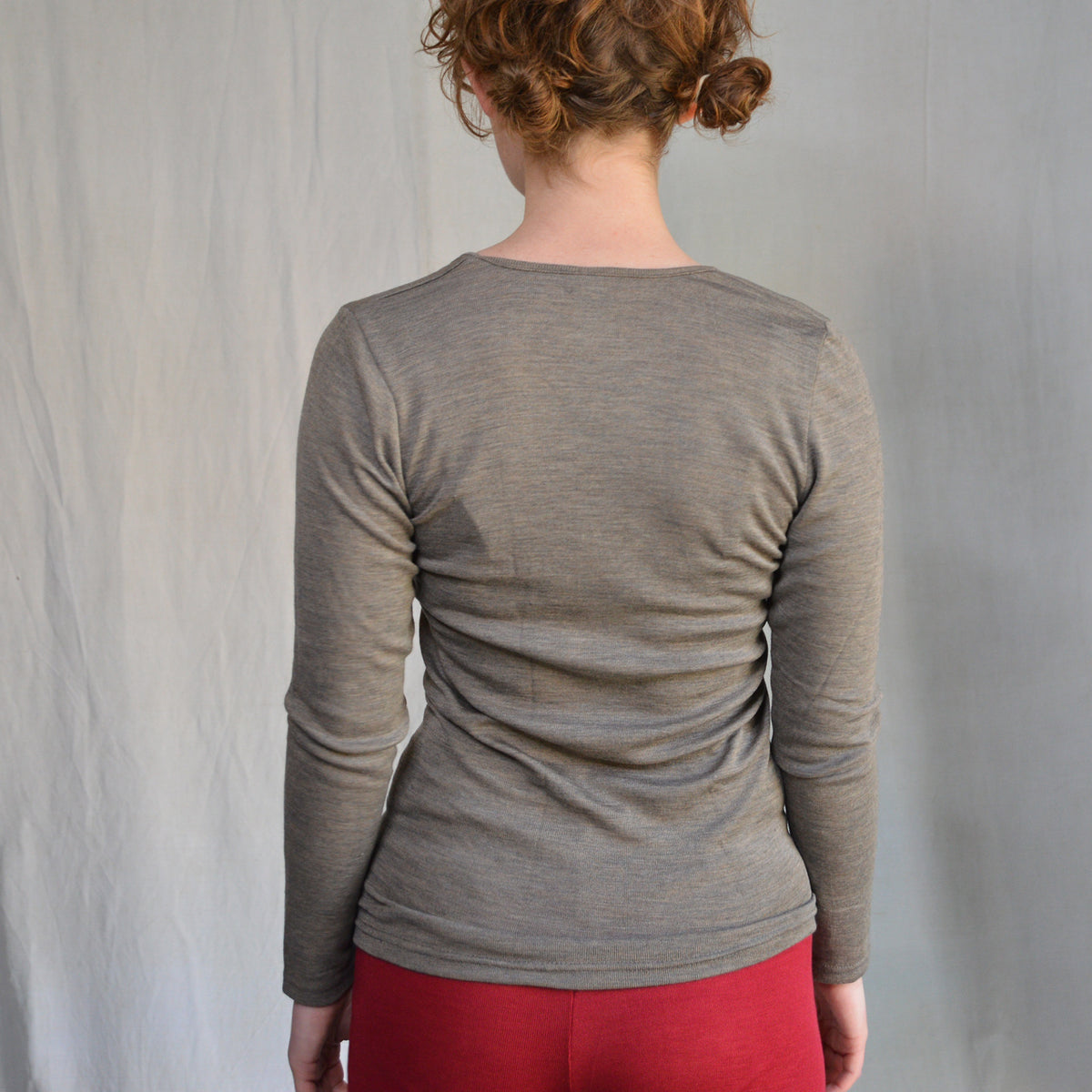 Women's Organic Merino Wool/Silk Long Sleeve Top